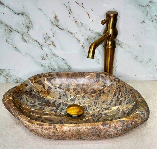 Leopard Jasper Stone Vanity Bowl – Wild Elegance in Natural Form
